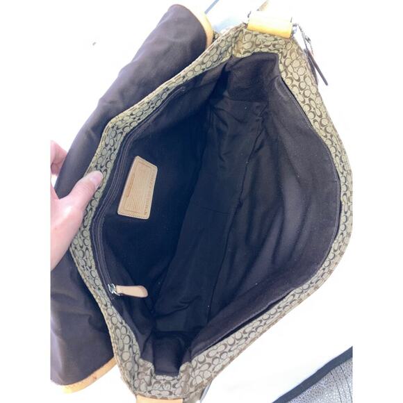 COACH F77004 CANVAS SIGNATURE LARGE CROSSBODY BAG(ASIS) - Picture 11 of 16